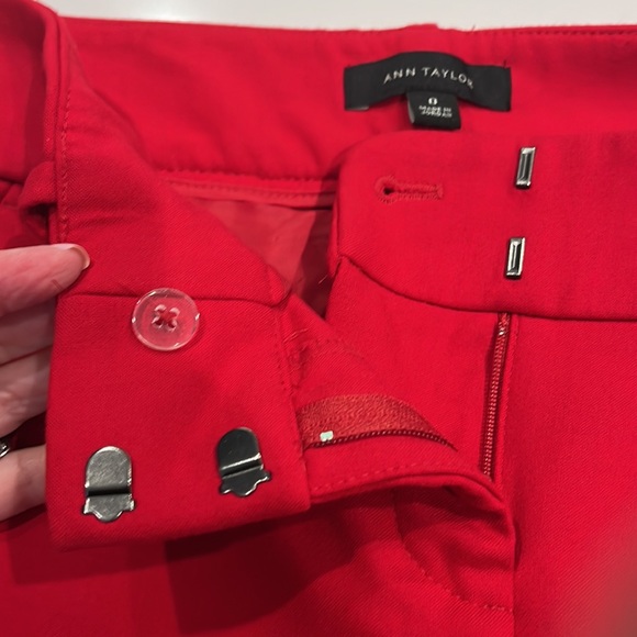 Ann Taylor slacks in red size 0 - Picture 6 of 8